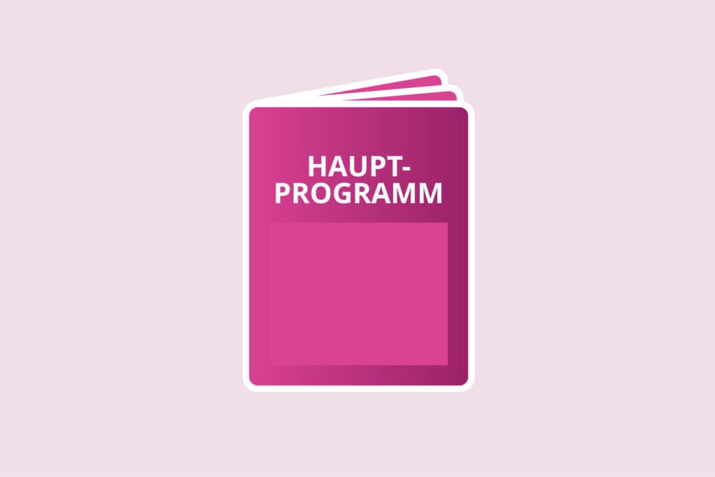 Hauptprogramm Innenseite