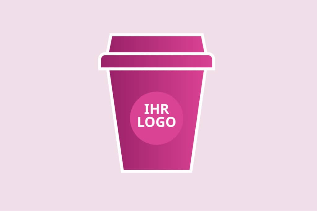 Kaffeebecher mit Firmenlogo