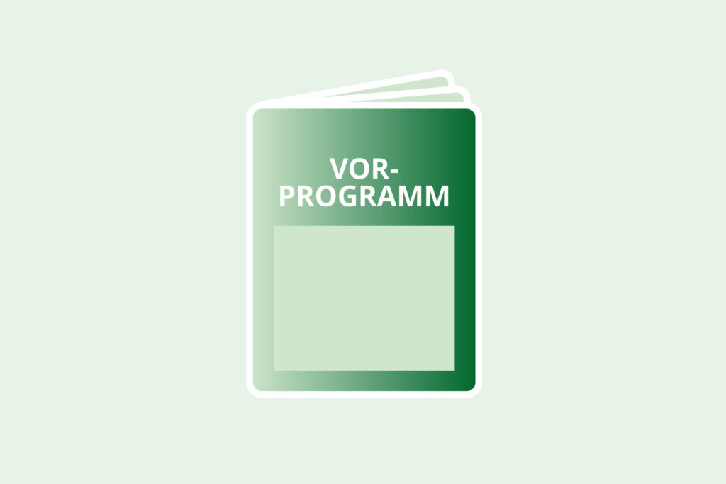 Vorprogramm Innenseite