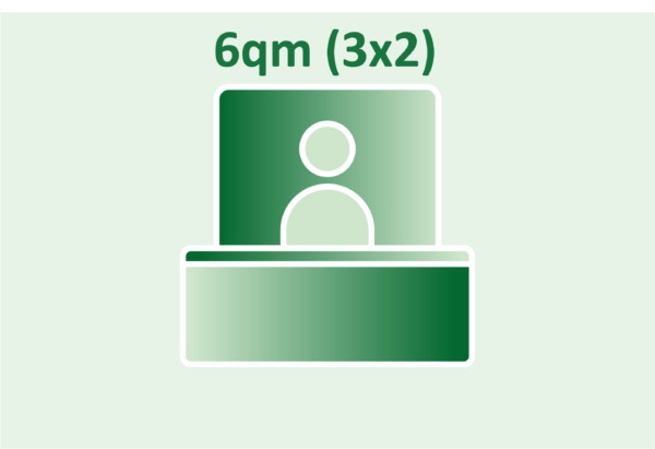 Standfläche mit 6qm (3x2)